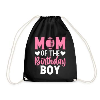 Mère d’anniversaire garçon joueur de football Mère - Sac de sport léger - noir - Devant