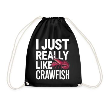 Homards, crabes, crevettes, fruits de mer - Sac de sport léger - noir - Devant