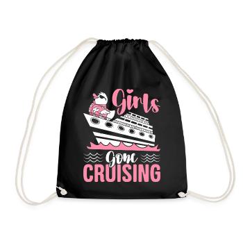 Girls Gone Cruising Cruise Holiday Cruise - Drawstring Bag - black - Front