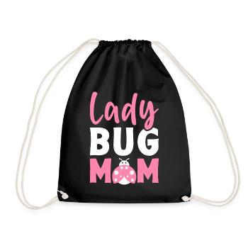 Entomologie Mama Entomologe Käferliebhaber Sammler - Turnbeutel - Schwarz - Vorne