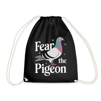 Pigeon Pigeons Animal Oiseau - Sac de sport léger - noir - Devant