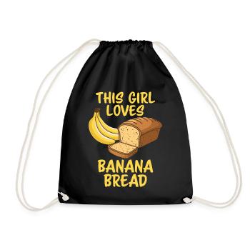 Banana Bread Dire Drôle Banana Bread Cadeau - Sac de sport léger - noir - Devant