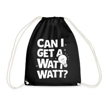 Electrician Electronics Technician Craftsman Profession Saying - Drawstring Bag - black - Front