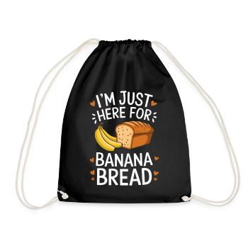 Banana Bread Dire Drôle Banana Bread Cadeau - Sac de sport léger - noir - Devant