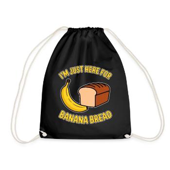 Banana Bread Dire Drôle Banana Bread Cadeau - Sac de sport léger - noir - Devant