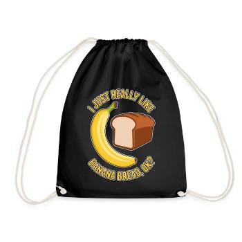 Banana Bread Dire Drôle Banana Bread Cadeau - Sac de sport léger - noir - Devant