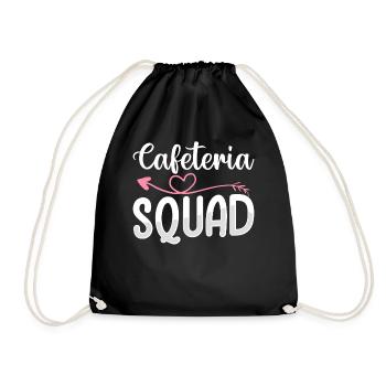 Cafeteria Squad Lunch Lady - Drawstring Bag - black - Front