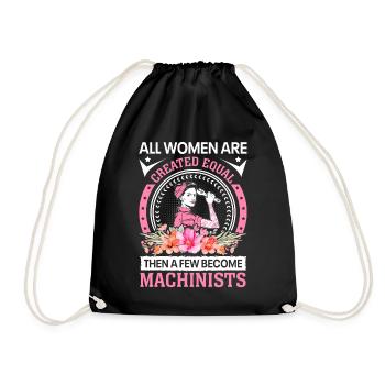 Des machinistes créés par des femmes - Sac de sport léger - noir - Devant