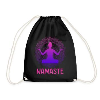 Namaste Yoga Meditation Combinaison de méditation - Sac de sport léger - noir - Devant
