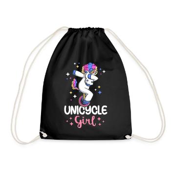 Unicycle Fille Unicycle Monocycliste - Sac de sport léger - noir - Devant