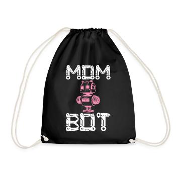 Mom Bot Roboteringenieurin Mom - Turnbeutel - Schwarz - Vorne