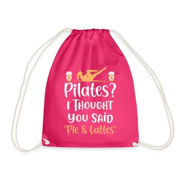Pilates Pie Lattes Professeur de Pilates Exercice de yoga - Sac de sport léger - fuchsia - Devant