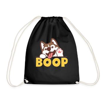 Furry Fandom Pumpkins Fursona Boop - Drawstring Bag - black - Front