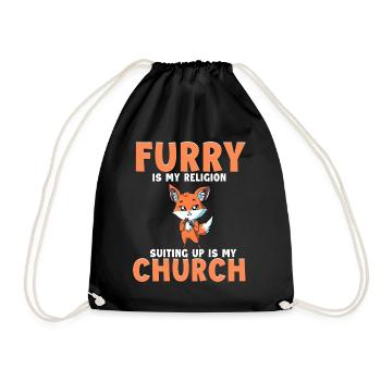 Furry Fandom Furries Fursona Furry Religion Suit - Sac de sport léger - noir - Devant