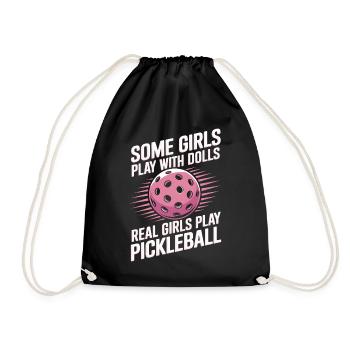 Pickleball Dire Fille Blague Pickleball Cadeau - Sac de sport léger - noir - Devant