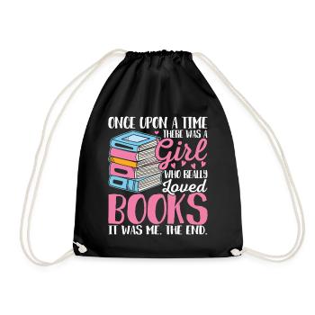 Une fille qui aimait les livres Femme - Sac de sport léger - noir - Devant