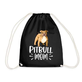 Pitbull Maman Pitbull Maman Chien - Sac de sport léger - noir - Devant
