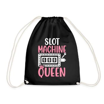 Slot Machine Queen Casino Lover Queen - Turnbeutel - Schwarz - Vorne