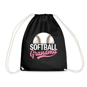 Mamie de softball - Sac de sport léger - noir - Devant
