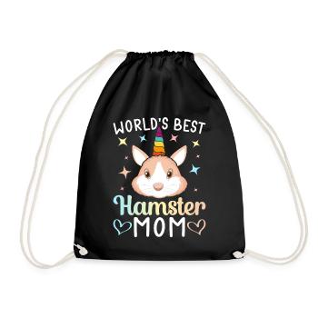 La meilleure maman hamster au monde Amoureuse du hamster - Sac de sport léger - noir - Devant