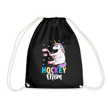Hockey Mom Weiblicher Hockeyspieler Grafik für - Turnbeutel - Schwarz - Vorne