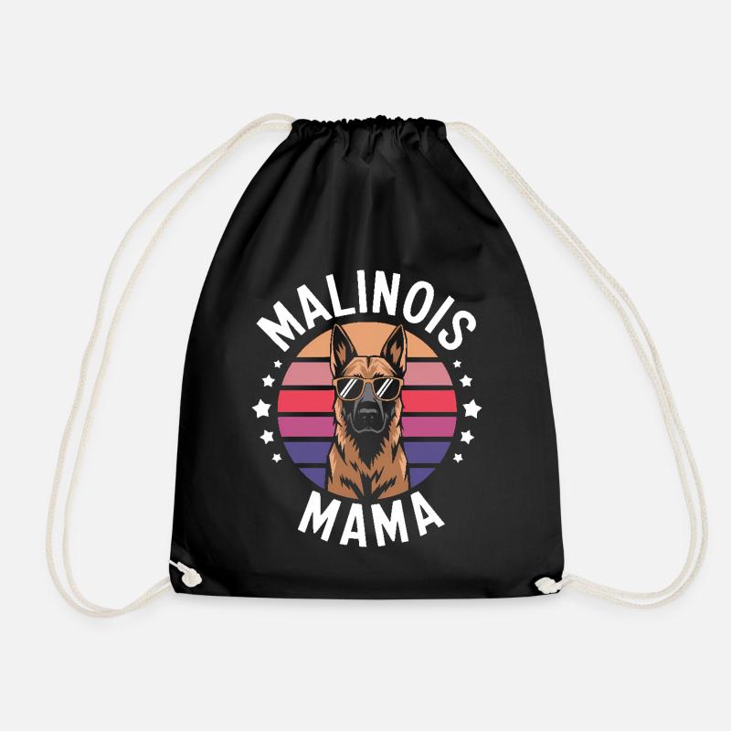 Belgischer Schäferhund Spruch Malinois Geschenk - Turnbeutel - Schwarz