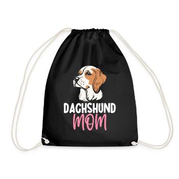 Teckel Maman Tournesol Teckel Maman Amoureux des chiens - Sac de sport léger - noir - Devant