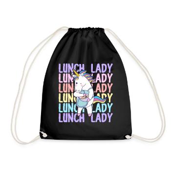 Lunch Lady Cafeteria Crew Conception graphique pour - Sac de sport léger - noir - Devant