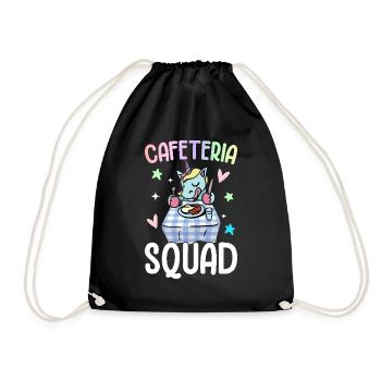 Cafeteria Squad Cafeteria Crew Lunch Lady Grafik - Turnbeutel - Schwarz - Vorne