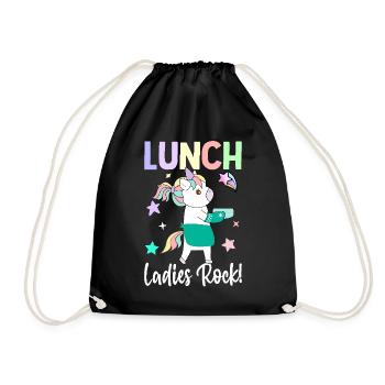Déjeuner mesdames rock ! Déjeuner Lady Cafeteria Crew - Sac de sport léger - noir - Devant