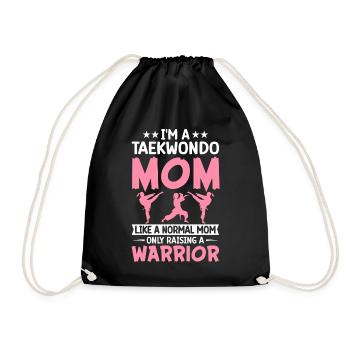 Taekwondo Mom n’élève qu’un guerrier Taekwondos - Sac de sport léger - noir - Devant