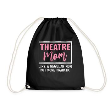Théâtre Maman mais plus dramaturge Théâtre Théâtre - Sac de sport léger - noir - Devant