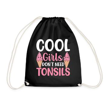 Les filles cool n’ont pas besoin d’être opérées pour - Sac de sport léger - noir - Devant