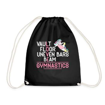 Coffre-fort Sol Barres asymétriques Gymnastique à la poutre - Sac de sport léger - noir - Devant