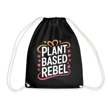 Végétarien Végétalien Végétarien Végétarien - Sac de sport léger - noir - Devant