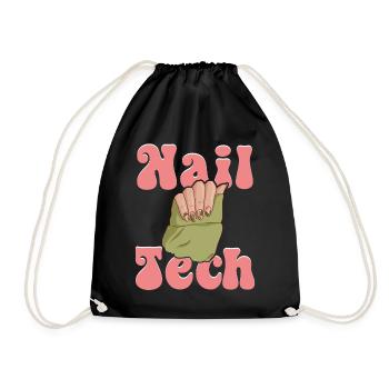 Nail Tech Technicien des ongles Nail Artist Nail Tech - Sac de sport léger - noir - Devant