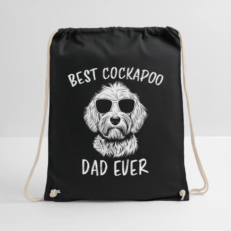 Cockapoo Saying Dad Funny Cockapoo Gift Drawstring Bag
