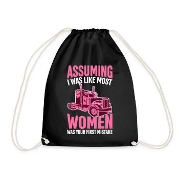 Trucker Truck Driver Most Women a été votre premier - Sac de sport léger - noir - Devant