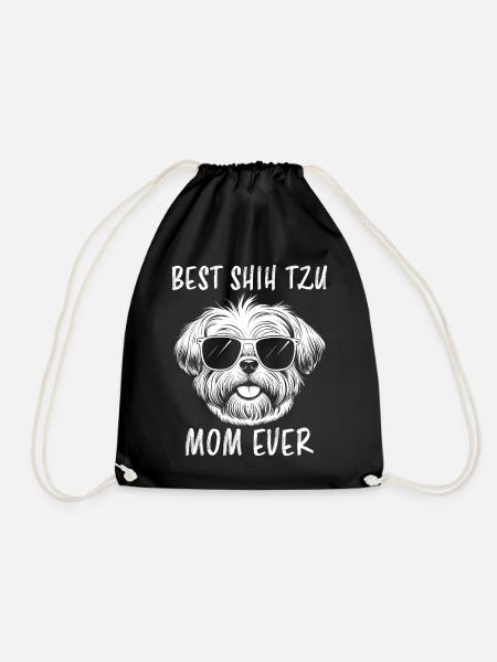 Shih Tzu Spruch Mama Lustiges Shih Tzu Geschenk - Turnbeutel - Schwarz