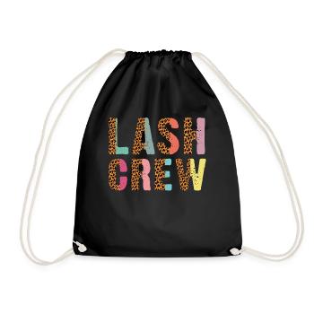 Lash Crew Wimpernkünstlerin Wimpernliebhaberin - Turnbeutel - Schwarz - Vorne