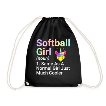 Softball Fille Identique À Une Fille Normale Femme - Sac de sport léger - noir - Devant