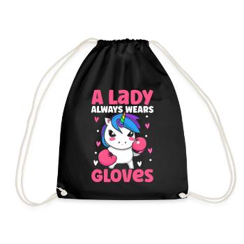 Muay Thai Fille Femme Boxer Thaï Boxe Dame Porter - Sac de sport léger - noir - Devant