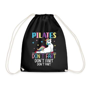 Pilates Don’t Fet Drôle Instructeur de Pilates Yoga - Sac de sport léger - noir - Devant
