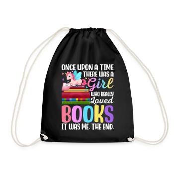 Une fille qui aimait vraiment les livres Lecteur de livres - Sac de sport léger - noir - Devant