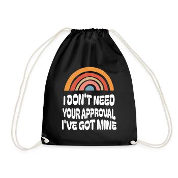 Untitled Project Merch by T Shirt - Drawstring Bag - black - Front