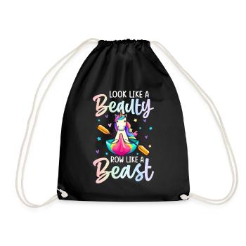 Look Like A Beauty Row Like A Beast Rowing Lover - Drawstring Bag - black - Front