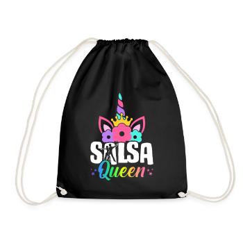 Salsa Queen Salsa Dancer Salsa Dance Illustration - Drawstring Bag - black - Front