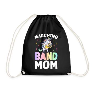 Marching Band Mom Saxophone Mom Design für - Turnbeutel - Schwarz - Vorne