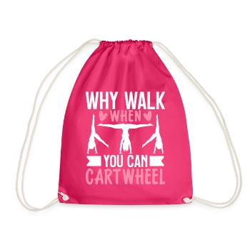 Pourquoi y aller quand vous pouvez utiliser Cartwheel Gymnastics - Sac de sport léger - fuchsia - Devant