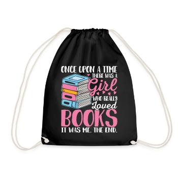 Une fille qui aimait les livres Femme - Sac de sport léger - noir - Devant